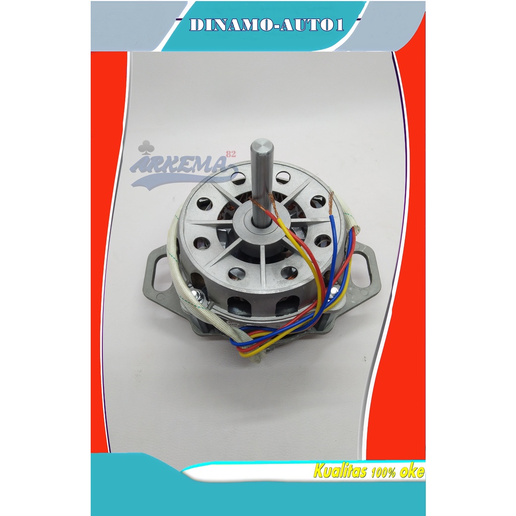 DINAMO AUTO 1 TABUNG 180W KAKI 2 | DINAMO MESIN CUCI TOP LOADING UMUM | DINAMO WASHING / WASH 180 W