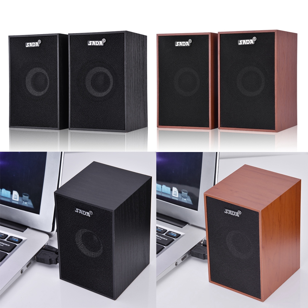 2 Types Wooden Desktop Speaker Subwoofer Multimedia Speakers