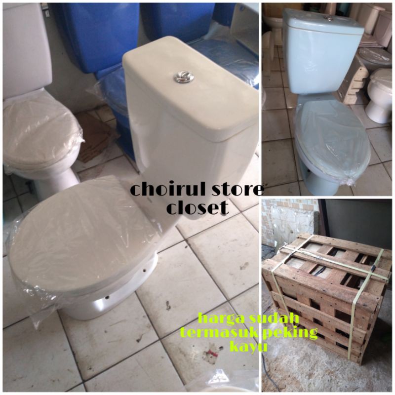 kloset duduk merk TOTO type cw516j /closet seken siap pakai mulus merk toto tombol atas