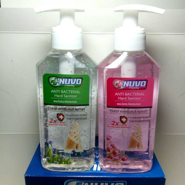 Hand Sanitizer 250ml Nuvo Antiseptik Bakteri Virus Kuman Gel