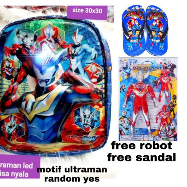[ 2.2 ] [Awalmasdim] tas ultraman led set 3in1 (꧆◡꧆๑)