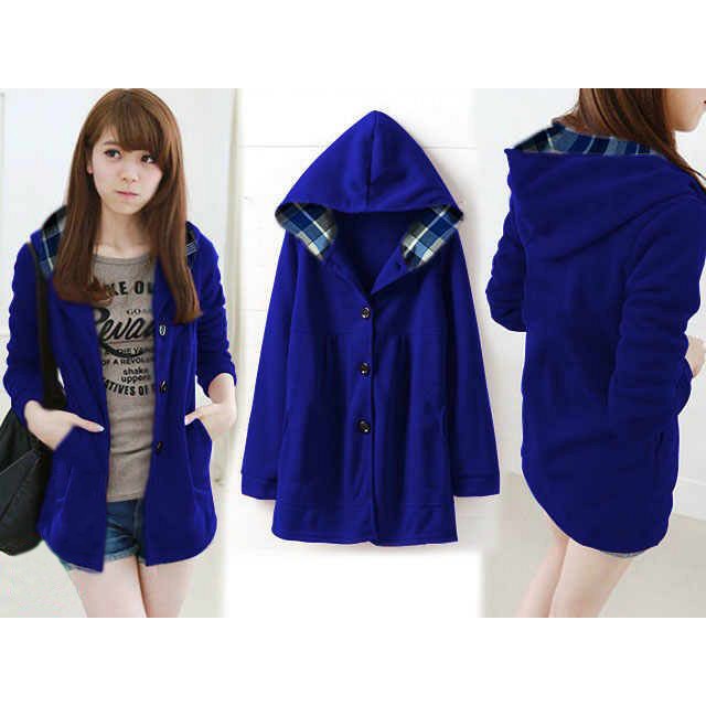 [Jaket Melda Varian Warna RO] Jaket Wanita Babyterry Maroon/Merah/Navy/Biru Tua