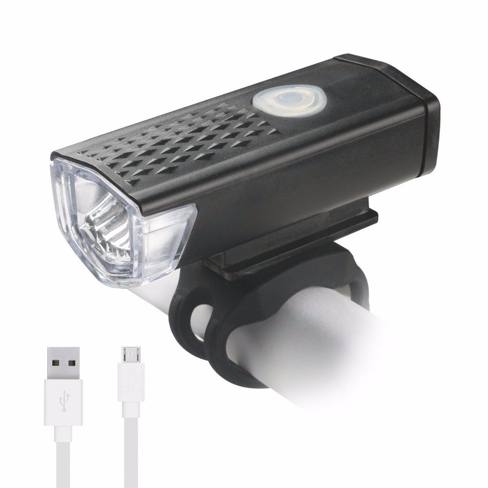 HBS Lampu Depan Sepeda LED - USB Bike Light Rechargeable