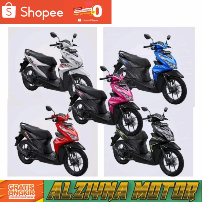 Batok depan Beat New LED silver 2020