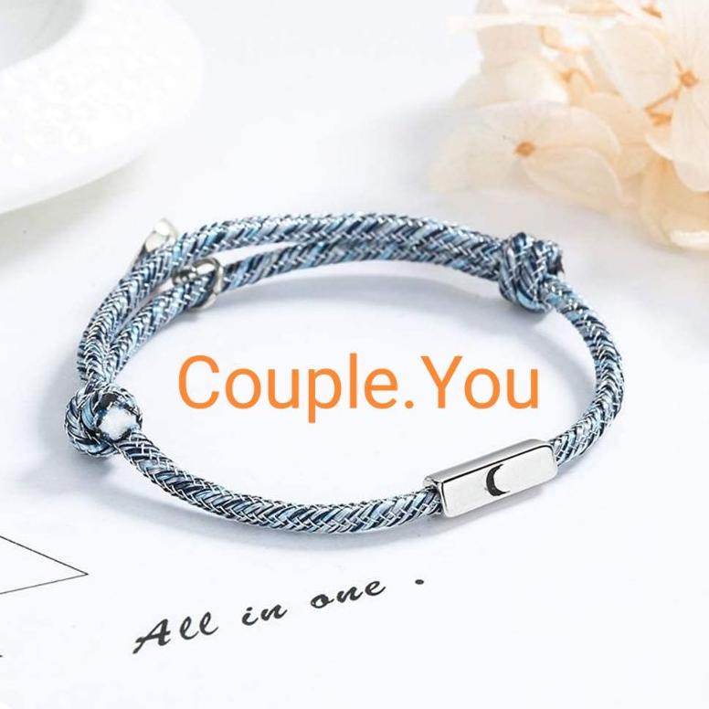 PLB.20Au22н ▪ Gelang Couple Magnet Korea Bulan&Matahari Kado Spesial Pasangan