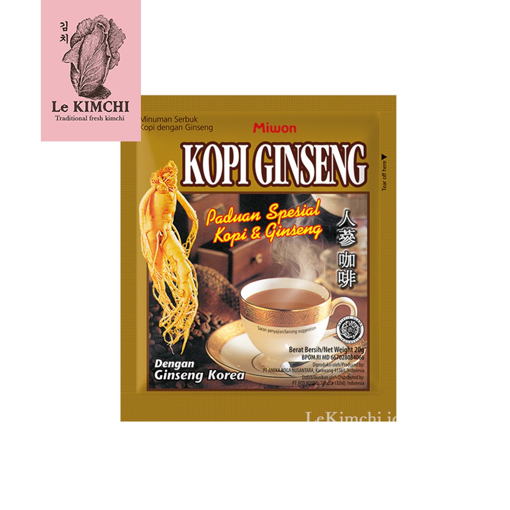 

Miwon Kopi Ginseng Korea isi 20 sachet - Korean Ginseng Coffee