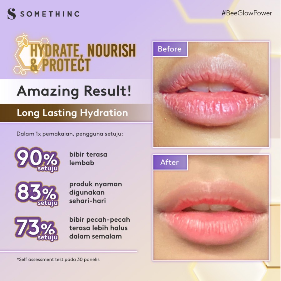 SOMETHINC Bee Power Propolis Glow Lip Serum - ORIGINAL BPOM