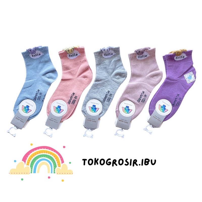 Kaos Kaki Anak Bayi Laki Laki Perempuan 5-12 Tahun Korea Lucu Kaus Kaki Anak Semata Kaki Angkle Socks Anak Bayi Laki Laki Perempuan Balita Kids Aksesoris Sepatu Anak