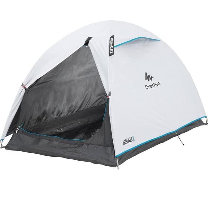 BI9 SALE QUECHUA TENDA KEMPING ARPENAZ 2 FRESH&BLACK TENT - 2-MAN, WHITE SDWD