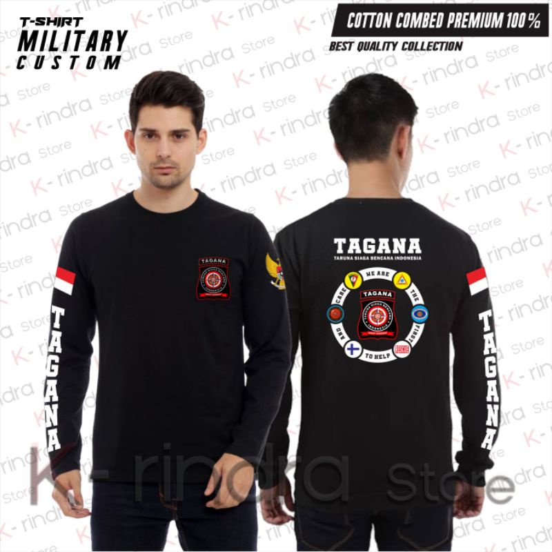 KAOS TAGANA FULLPRINT/BAJU TAGANA LENGAN PANJANG
