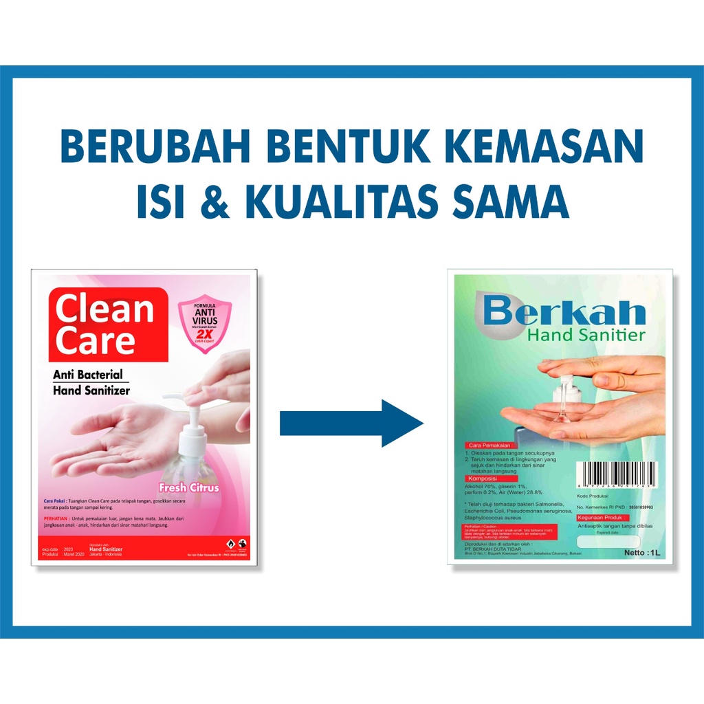 PROMO!! Clean Care Cairan 1000 ML / Hand Sanitizer  / Hand Care / Antiseptic Pencegah Virus