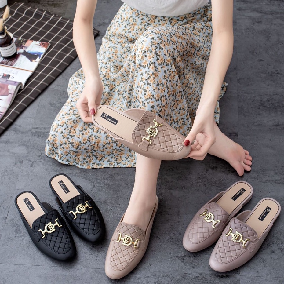 PROMO NGABISIN STOCK!!! Sandal Flat Wanita Jelly Import GABRIEL 1609 - 2