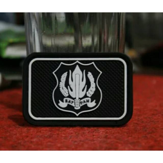 PATCH RUBBER TEMPELAN LOGO PUTIH SATPAM