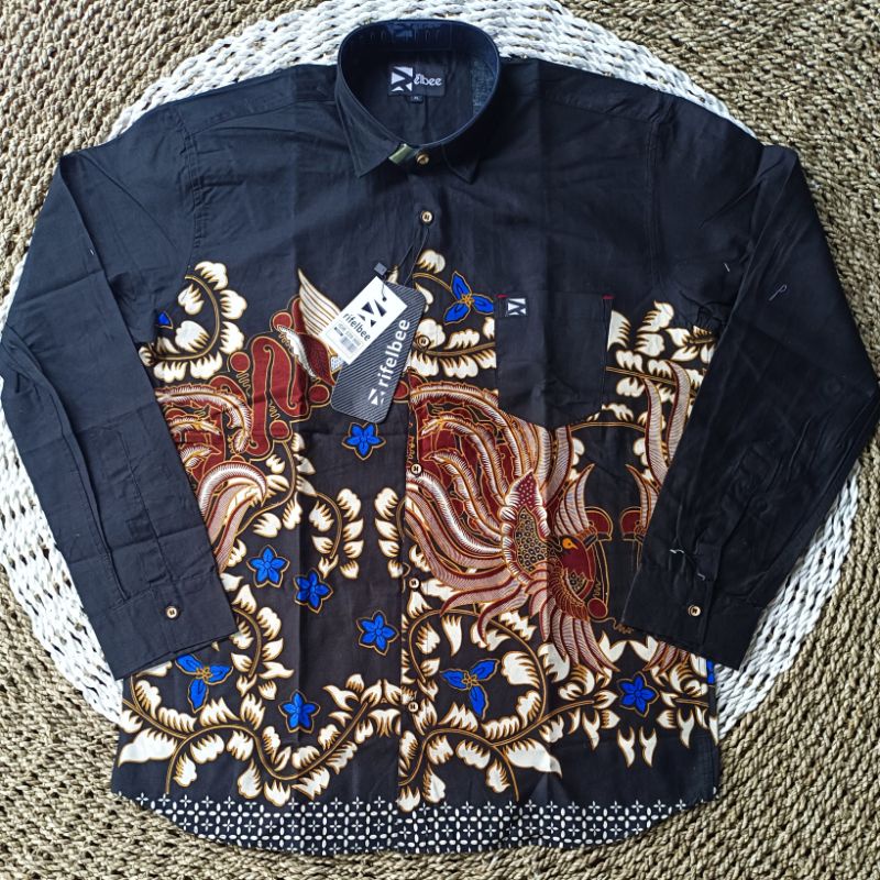 Kemeja Batik Pria Kualitas Premium Rifelbee Original Kemeja Batik Elegan Murah