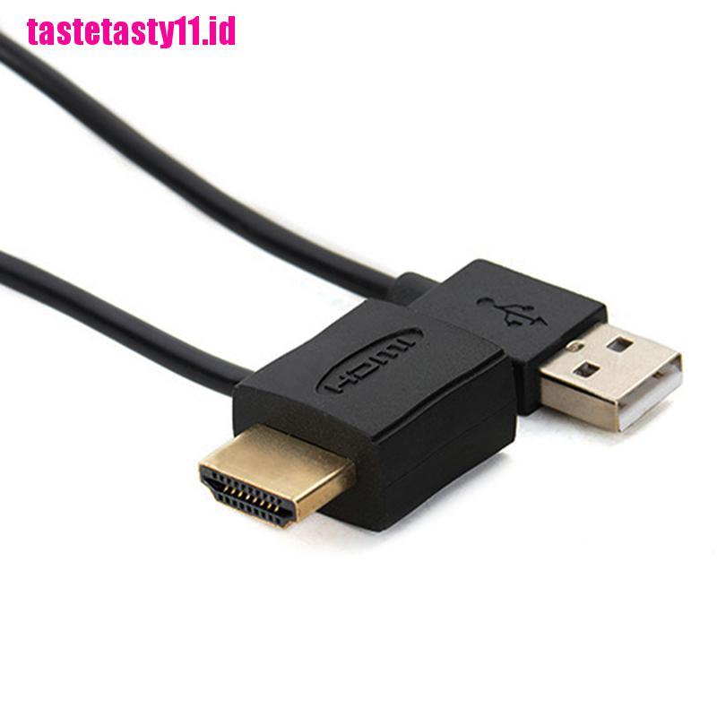 Adapter extender power Konektor usb 2.0 hdmi male to female Panjang 50cm