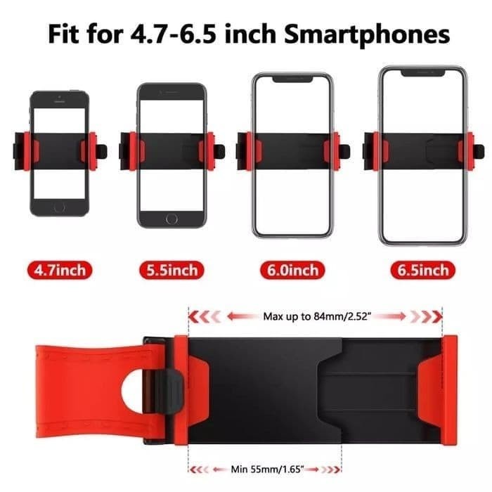 BAROKAH GAMIS Holder Handphone Jepit balancer Stir Mobil fit all smartphones