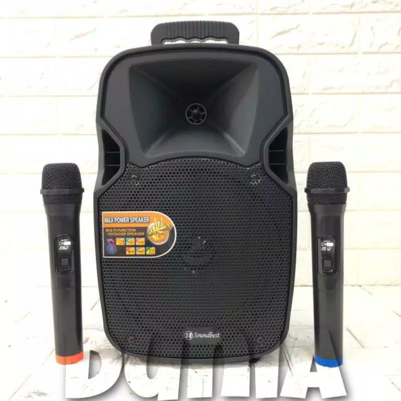 Speaker Portable Amplifier Wireless N AIWA WAS 108 LVE - 8 inch Bluetooth 108 lvd dat dt 820 dt820-6