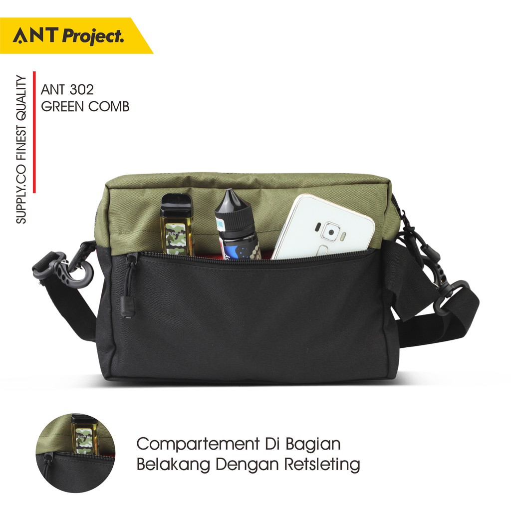 ANT PROJECT  Tas Pouch Pria Clutch Slingbag Cowok Distro Keren Murah Premium