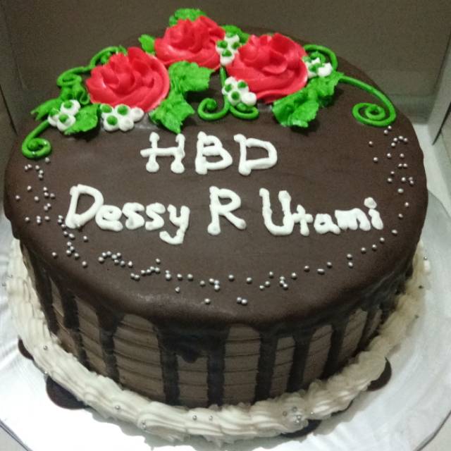 

Cake ultah coklat mawar