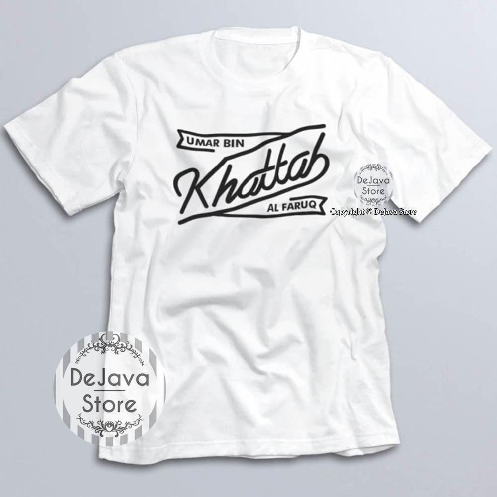 Kaos Dakwah Islami Khalifah Umar Bin Khattab Al Faruq Baju Distro Muslim Kilafah Sahabat Nabi | 336-4