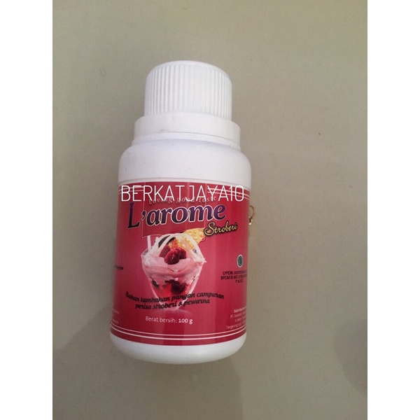 Larome Pasta Strawberry Essence Perisa Makanan Rasa Stroberi 100gr