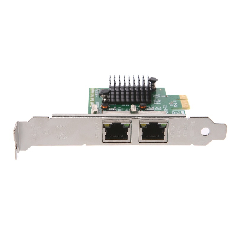 Cre Kartu Jaringan Ethernet Gigabit PCI-E X1 Dual Port 10 / 100 / 1000Mbps