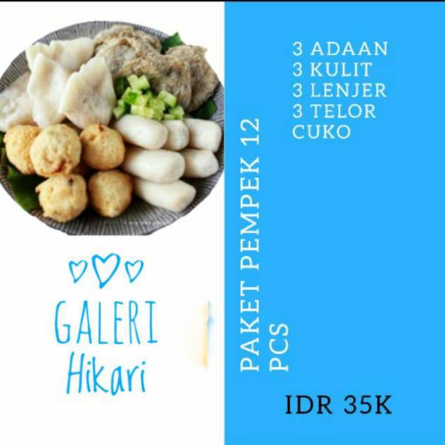 

PEMPEK PALEMBANG PAKET 12pcs/24pcs