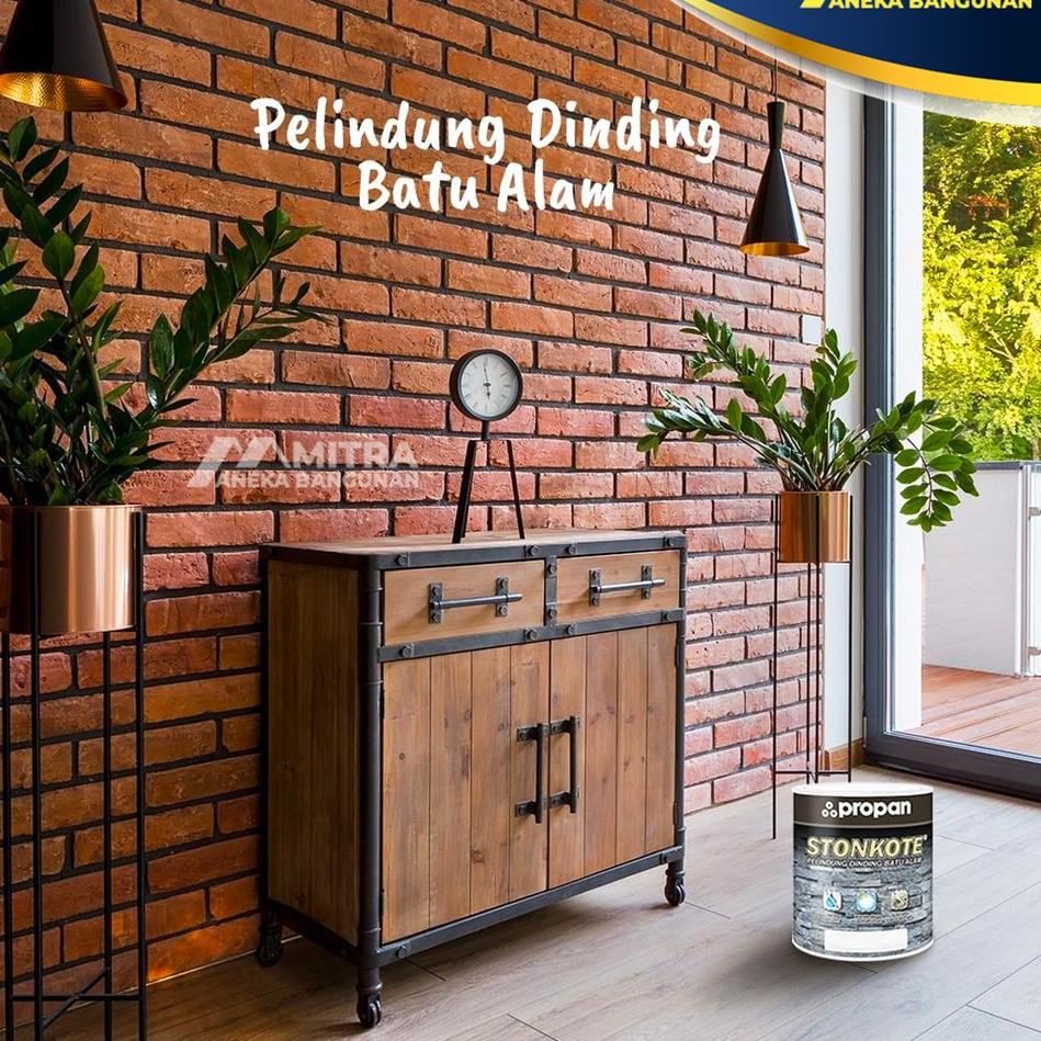 Jual PROPAN STONKOTE CAT BATA MERAH / COATING BATU ALAM / CAT PELINDUNG