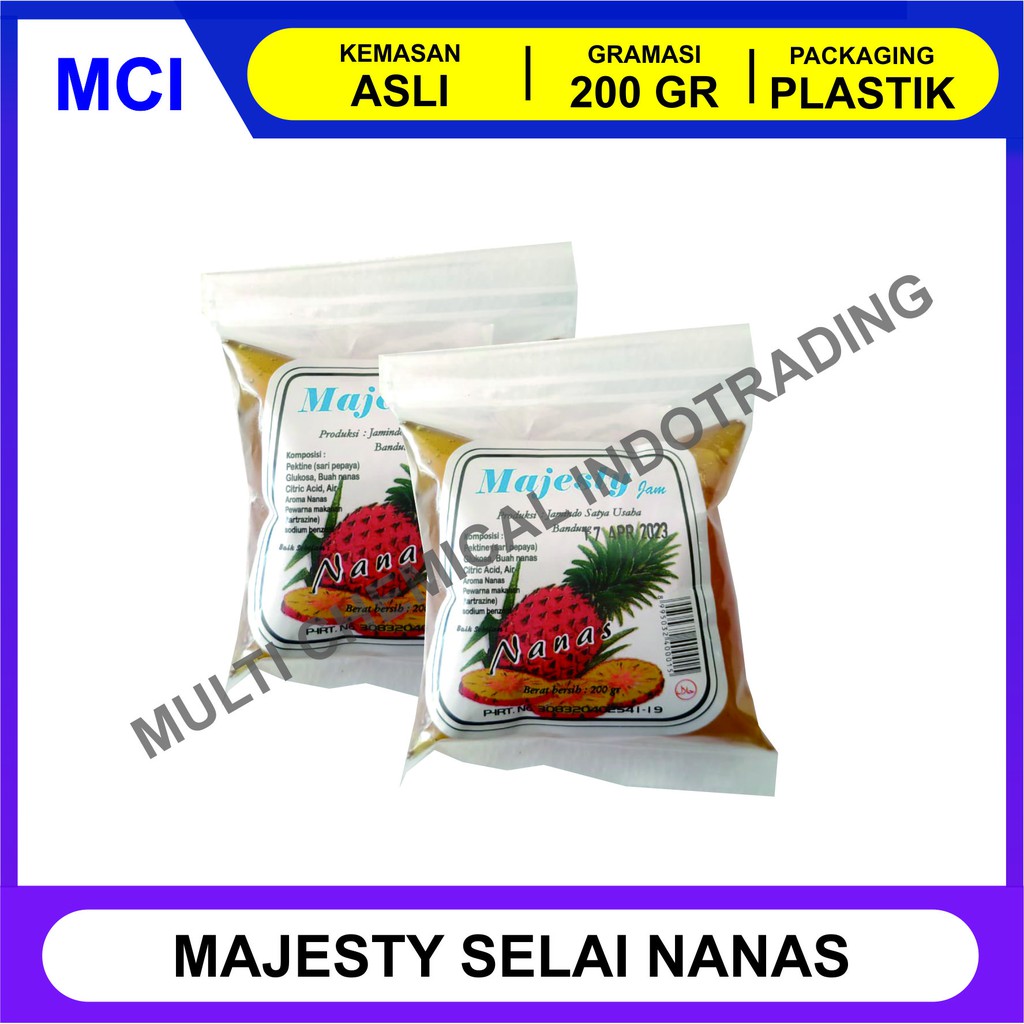 

MAJESTY SELAI NANAS 200 GR / SELAI ISIAN NASTAR