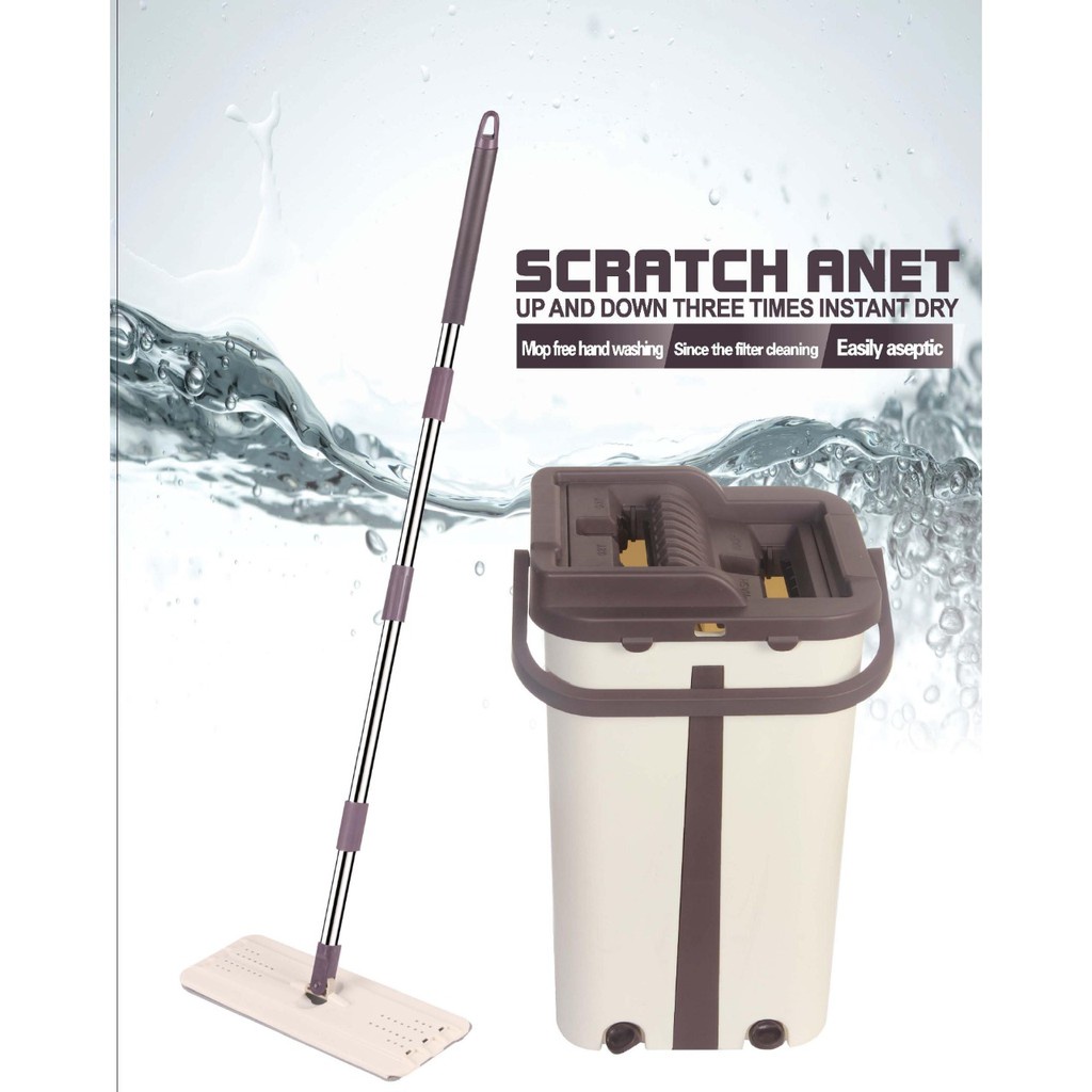 [DEASHOP] ALAT PEL PRAKTIS SERBAGUNA - SCRATCH MOP PETAK PEMBERSIH LANTAI -  MAGIC MOP PEL LANTAI BERDIRI