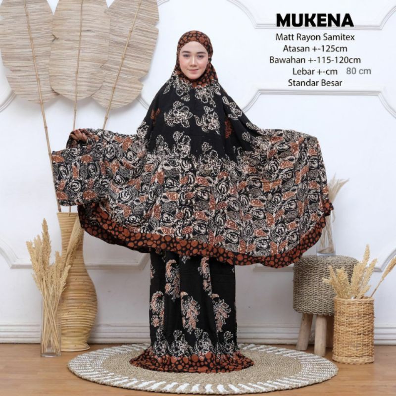 Mukena dewasa jumbo grosir batik cap batangan sogan santung samitex cap pekalongan