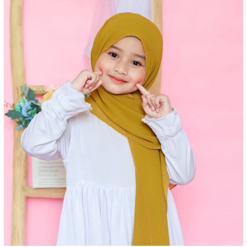 Pashmina Carla Pasmina Instan Karet Kerudung Bayi 1-4 Tahun Jilbab Instant Anak Pashtan Hijab Diamond Stretch Premium Langsung Pakai Tanpa Peniti