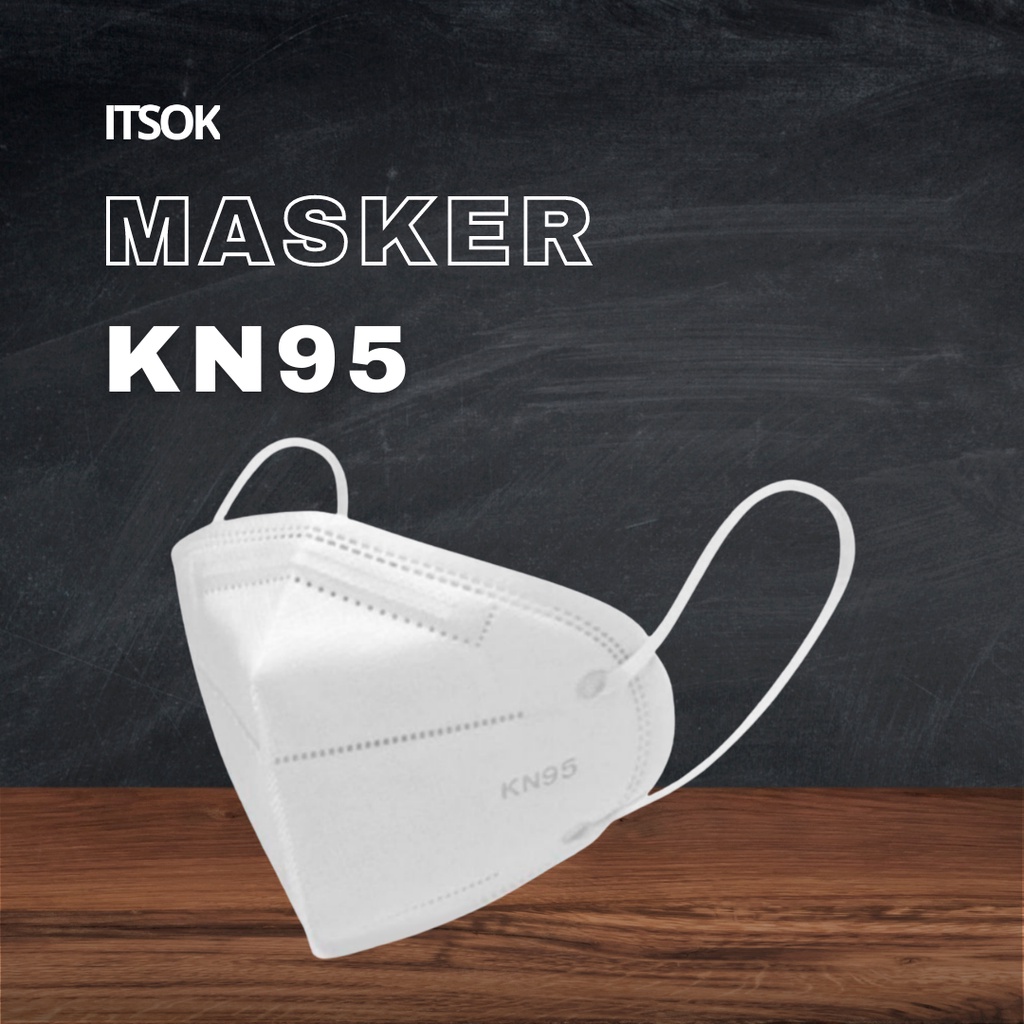 ITSOK Disposable Mask KN 95 Face mask 5Ply Earloop Masker KN95 5 Ply