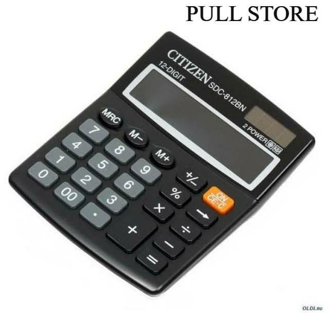 

Kalkulator Citizen SDC-812BN 12 Digit / 2 Power / Check and Correct / Replay / SDC - 812 BN