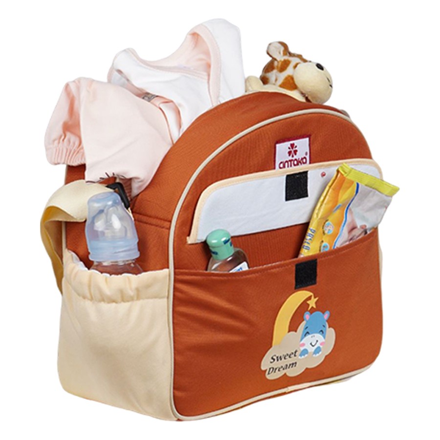 Cintaka Tas Bayi Besar Saku Print Hippo Series - TCT 2751