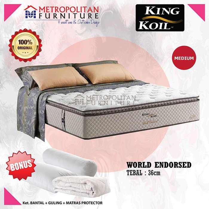 Kasur Springbed King Koil World Endorsed Spring bed matras