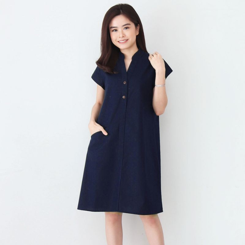 Dress Fashion BV SD-08/ Dress Polos/ Midi Dress/ Dress Katun