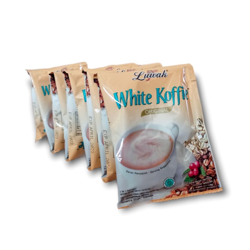 

White Koffie Original 1 Renceng Isi 10 Sachet