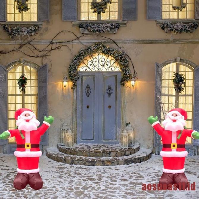 

AOSUO 4 FOOT TALL CHRISTMAS INFLATABLE SANTA CLAUS WITH GIFT DGFXG6563