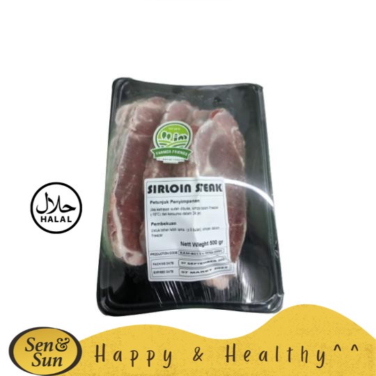 

Sen&Sun Sirloin Steak India (slice) 500 gr