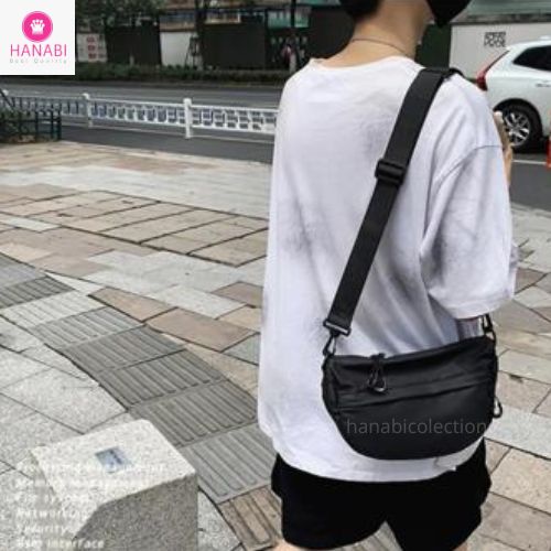 HANABI - Tas selempang unisex BOXY tas ootd / tas casual