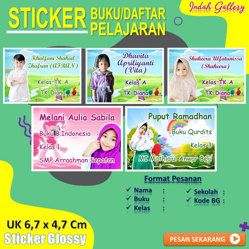 

Stiker Label Mata Pelajaran