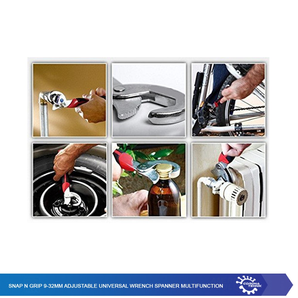 Snap N Grip 9-32mm Adjustable Universal Wrench Spanner Multifunction