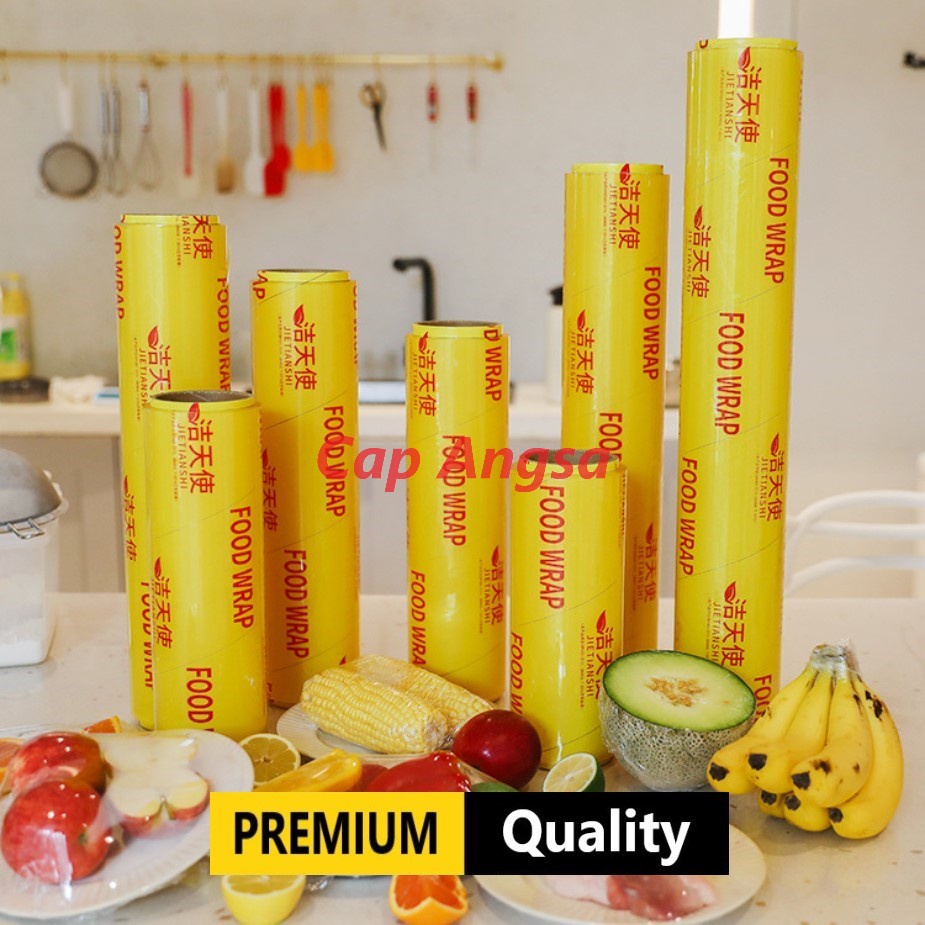 JIETIANSHI WRAPPING FILM CLING WRAP FOOD 30 35 40 45 cm X 300M PLASTIK ROLL BUNGKUS MAKANAN 300 M