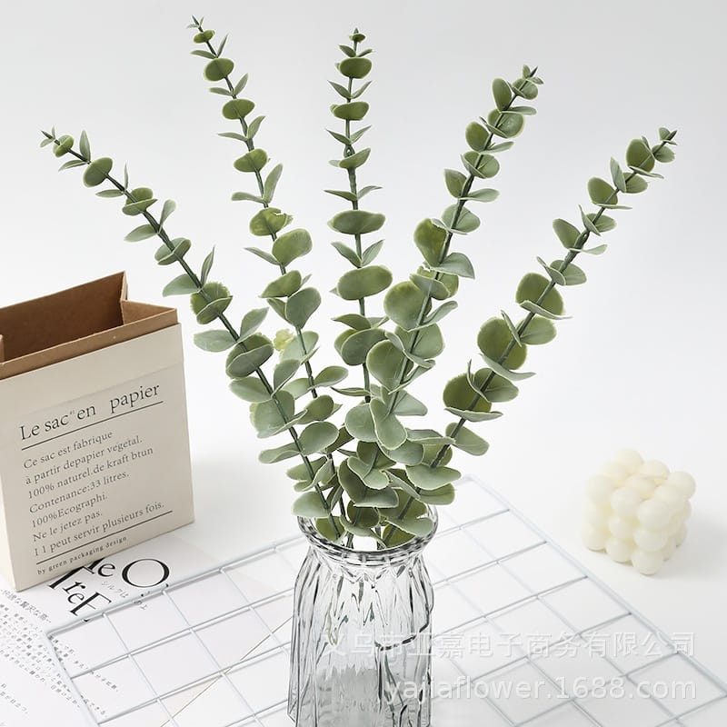 Daun Ruscus Willow Daun Plastik Palsu Artificial Daun Willow Leaf Dekorasi Wedding Pernikahan Hiasan Rumah