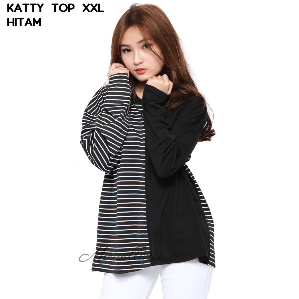 Monellina 1 KATTY Baju  Blouse Atasan  XXL Jumbo  Murah 