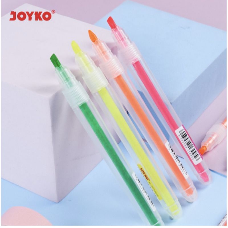 

Highlighter Neon JOYKO HL - 73 ~ 76 Penanda Berwarna Model Pen