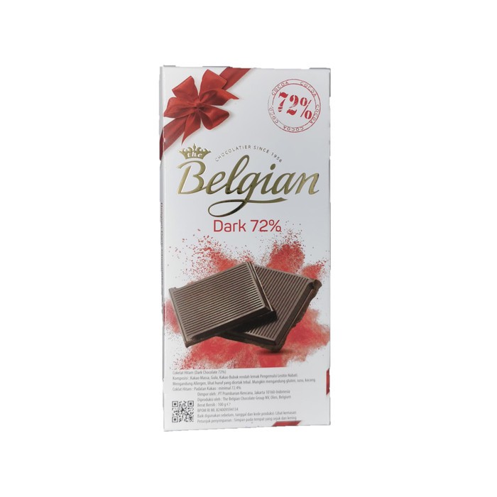 

Belgian Dark Chocolate 72% Snack Bar Coklat 100gr