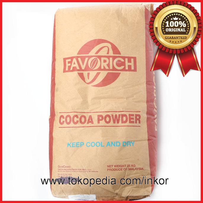 

COKLAT BUBUK COCOA POWDER FAVORICH GP-390-11 G891P 1F-E4 1KG TERLARIS TERPERCAYA ORIGINAL