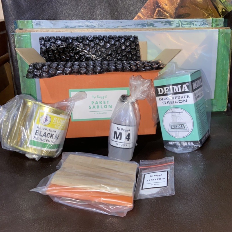 PAKET ALAT SABLON Plastik Cup Pemula Usaha Murah Mika umkm bundle Termurah Clear Transparant Traspar